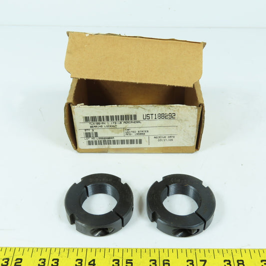 Whittet-Higgins CNB-06 Clampnut 1.173-18 Thread Size 2.062" OD Lot Of 2