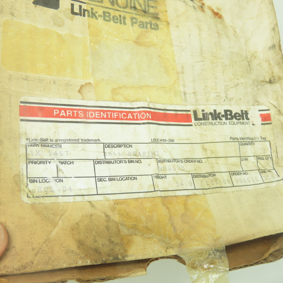Link Belt 3152 8L315 1X 1467 Ball Bearing 6.25" OD 3" Bore