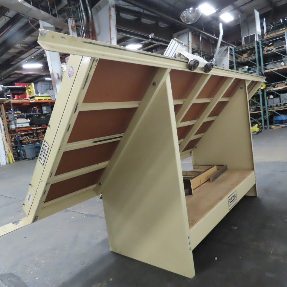 Ritter R200-E/A 5' x 12' Pneumatic Face Frame Assembly Easel 5 Clamp T ...