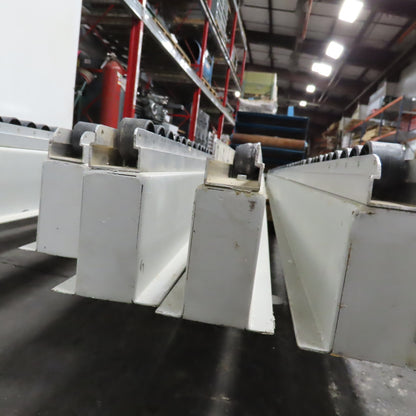 Wide Belt Sander Nylon Wheel Roller Guide Rail 1" Wheels 12' Long Lot Of 9