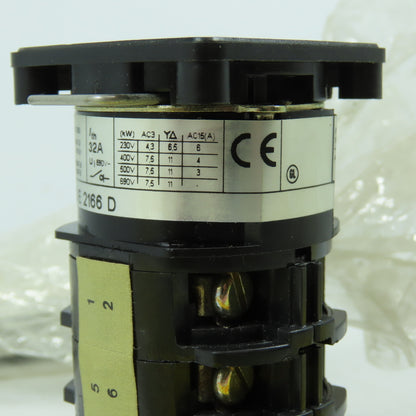 Square D K3 E 2166 D 13521 Cam Switch Contact Block 01A3 110V 20A