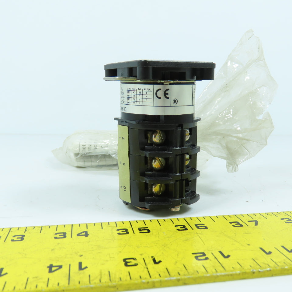 Square D K3 E 2166 D 13521 Cam Switch Contact Block 01A3 110V 20A