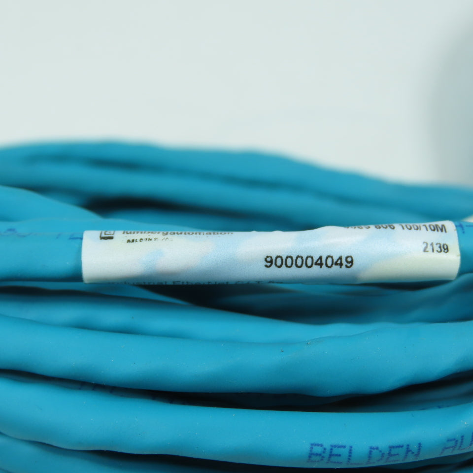 Lumberg 900004049 0985 806 100/10M M12 Ethernet Cordset 10M Long Lot Of 2
