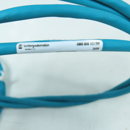Lumberg 900004056 0985 806 100/2M M12 Ethernet Cordset 2M Long Lot Of 2
