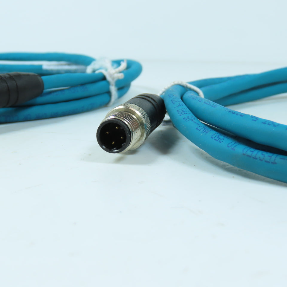 Lumberg 900004056 0985 806 100/2M M12 Ethernet Cordset 2M Long Lot Of 2