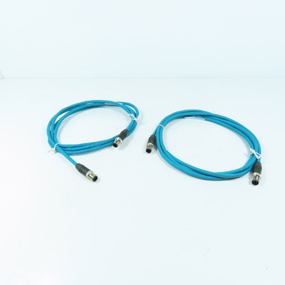 Lumberg 900004056 0985 806 100/2M M12 Ethernet Cordset 2M Long Lot Of 2