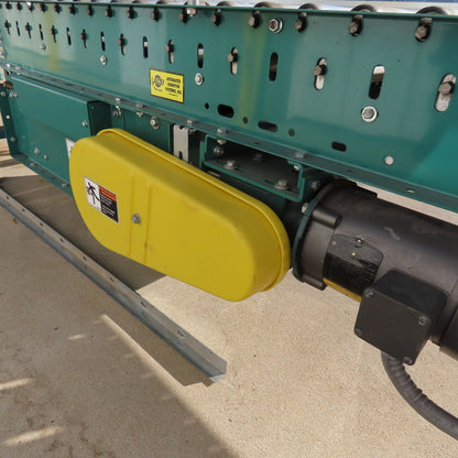 Hytrol 42" W x 30' Long Friction Belt Drive Roller Conveyor 208-460V 3Ph 32FPM
