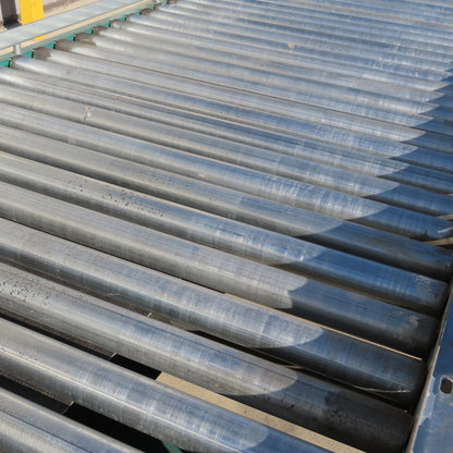 Hytrol 42" W x 30' Long Friction Belt Drive Roller Conveyor 208-460V 3Ph 32FPM