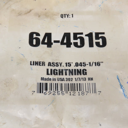 American Torch Tip 64-4515 Liner Assembly 15' x .045-1/16"