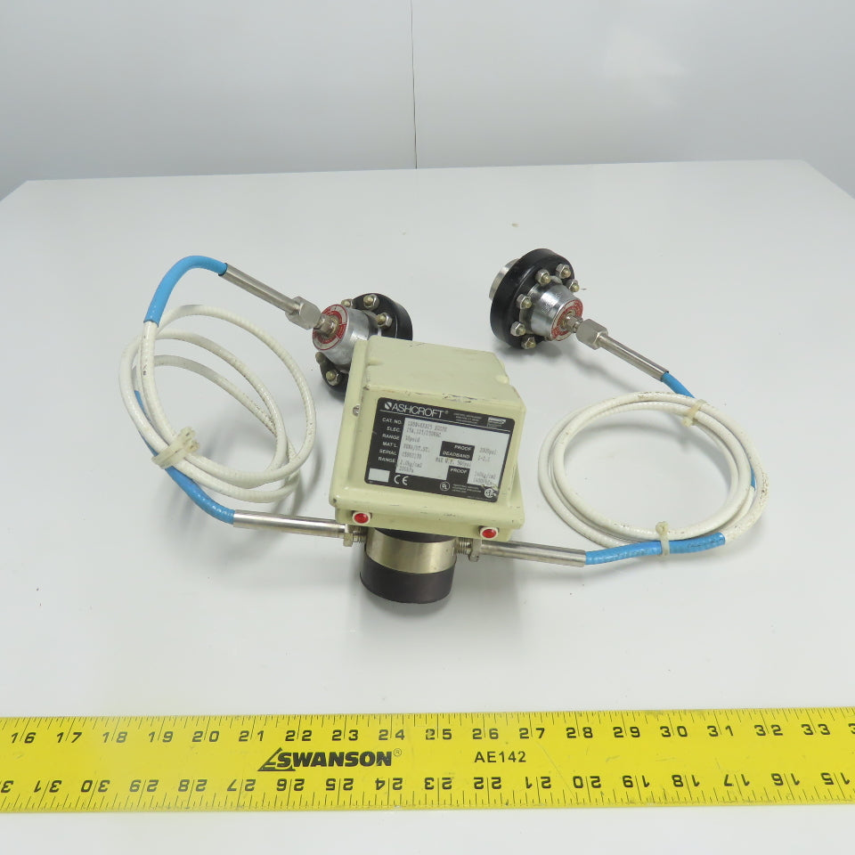 Ashcroft LDDN4KKB25 XCGPK Differential Pressure Switch W/ (2) Ashcroft Type 200