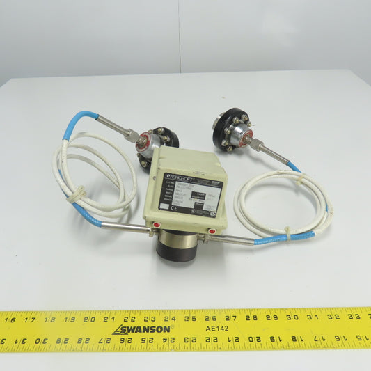 Ashcroft LDDN4KKB25 XCGPK Differential Pressure Switch W/ (2) Ashcroft Type 200