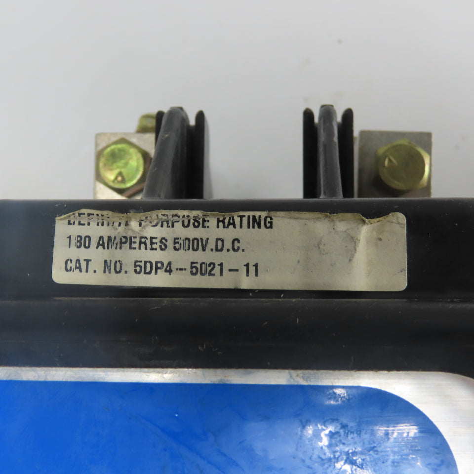 Joslyn Clark 5DP4-5021-11 180A Contactor 500VDC 120VAC Coil