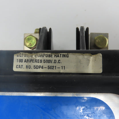 Joslyn Clark 5DP4-5021-11 180A Contactor 500VDC 120VAC Coil