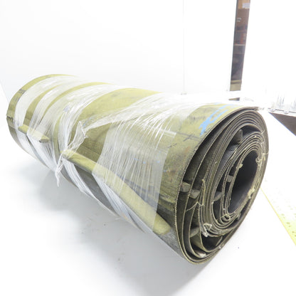 24" W x 30' L Smooth Top Interwoven Conveyor Belt W/ 1" Cleats