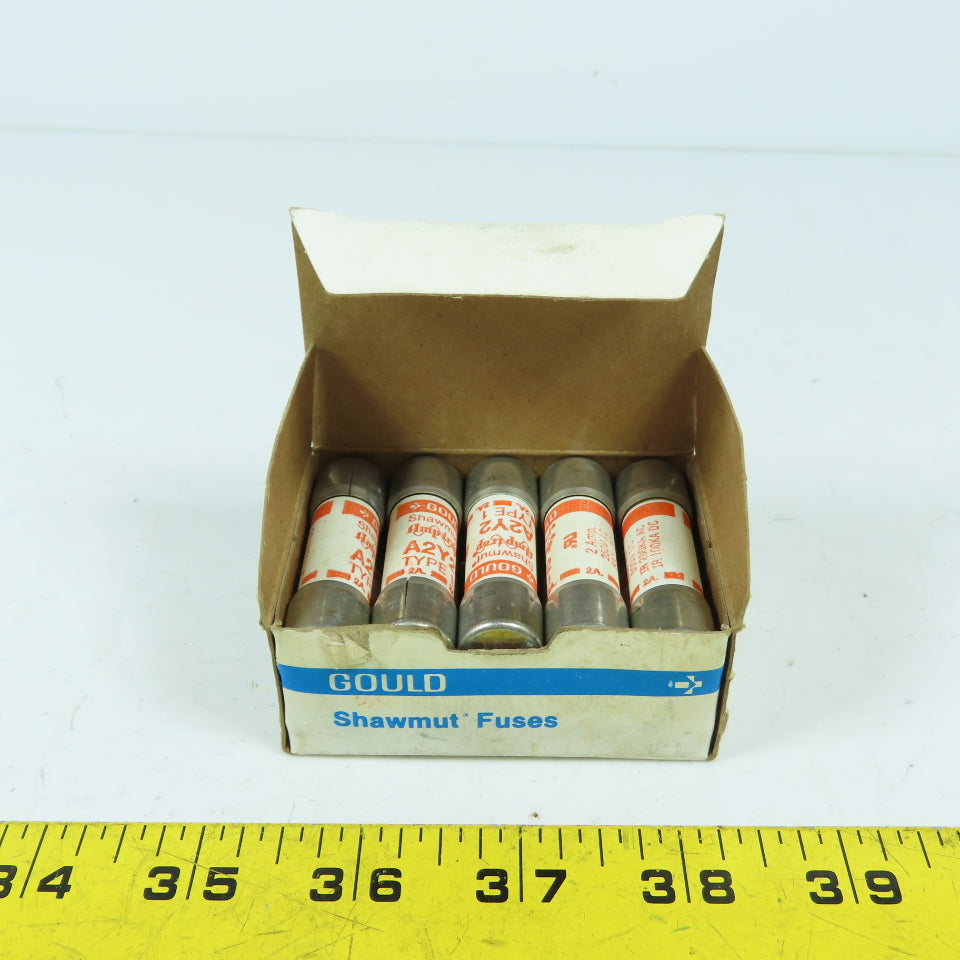 Gould Shawmut A2Y2 Amp-Trap Type 1 2 Amp Fuses 250VAC Box Of 10
