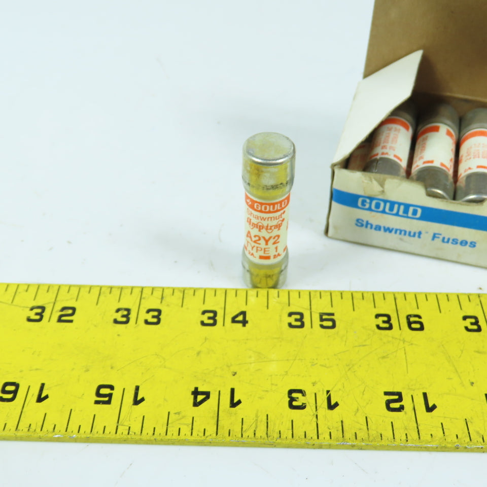 Gould Shawmut A2Y2 Amp-Trap Type 1 2 Amp Fuses 250VAC Box Of 10