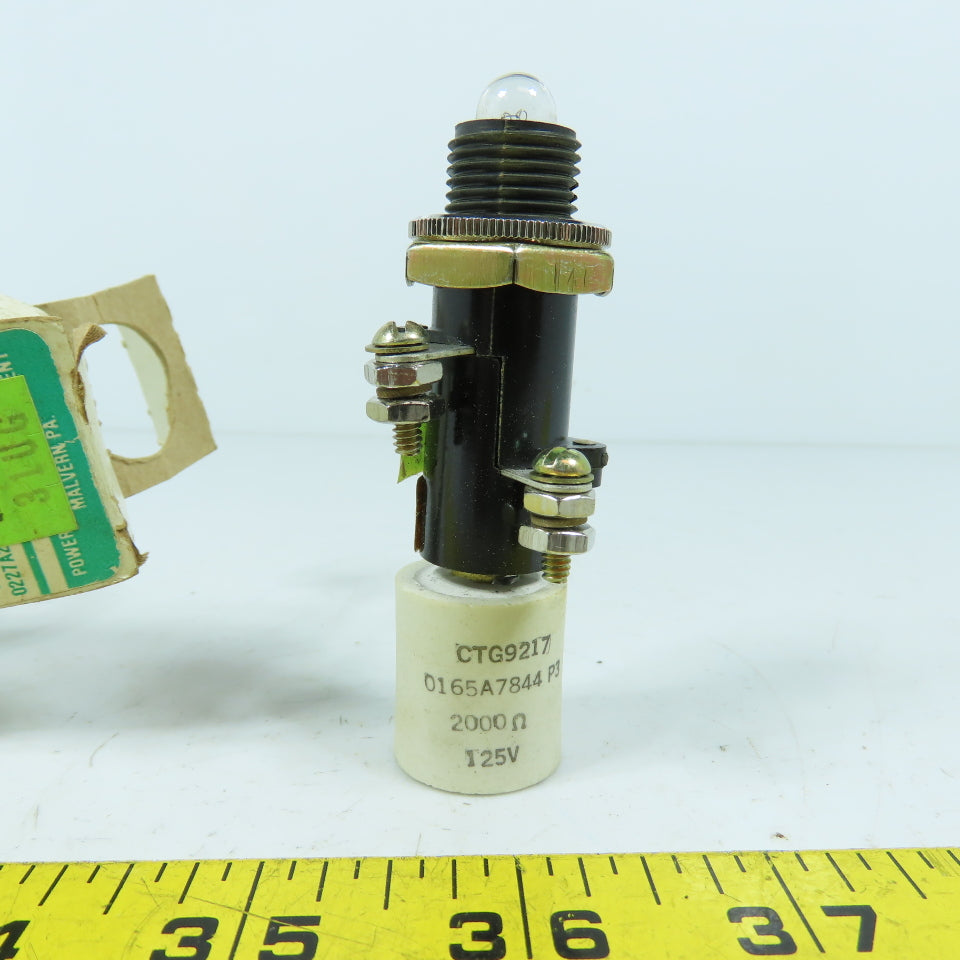 General Electric ET-16 0116B6708G3 125V Indicating Lamp 2000 OHMS White Cap New