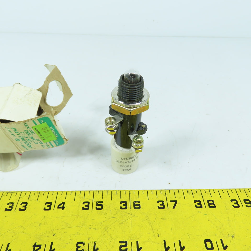 General Electric ET-16 0116B6708G3 125V Indicating Lamp 2000 OHMS White Cap New