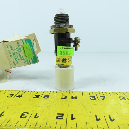 General Electric ET-16 0116B6708G3 125V Indicating Lamp 2000 OHMS White Cap New