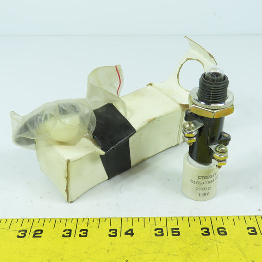 General Electric ET-16 0116B6708G3 125V Indicating Lamp 2000 OHMS White Cap New