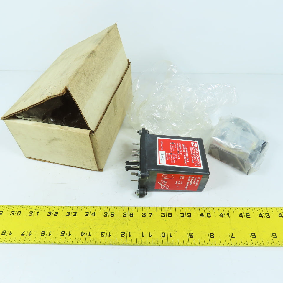 Load Controls Inc. CA-30 30A Adjustable Gain Current Transducer 0-1Milliamp NEW
