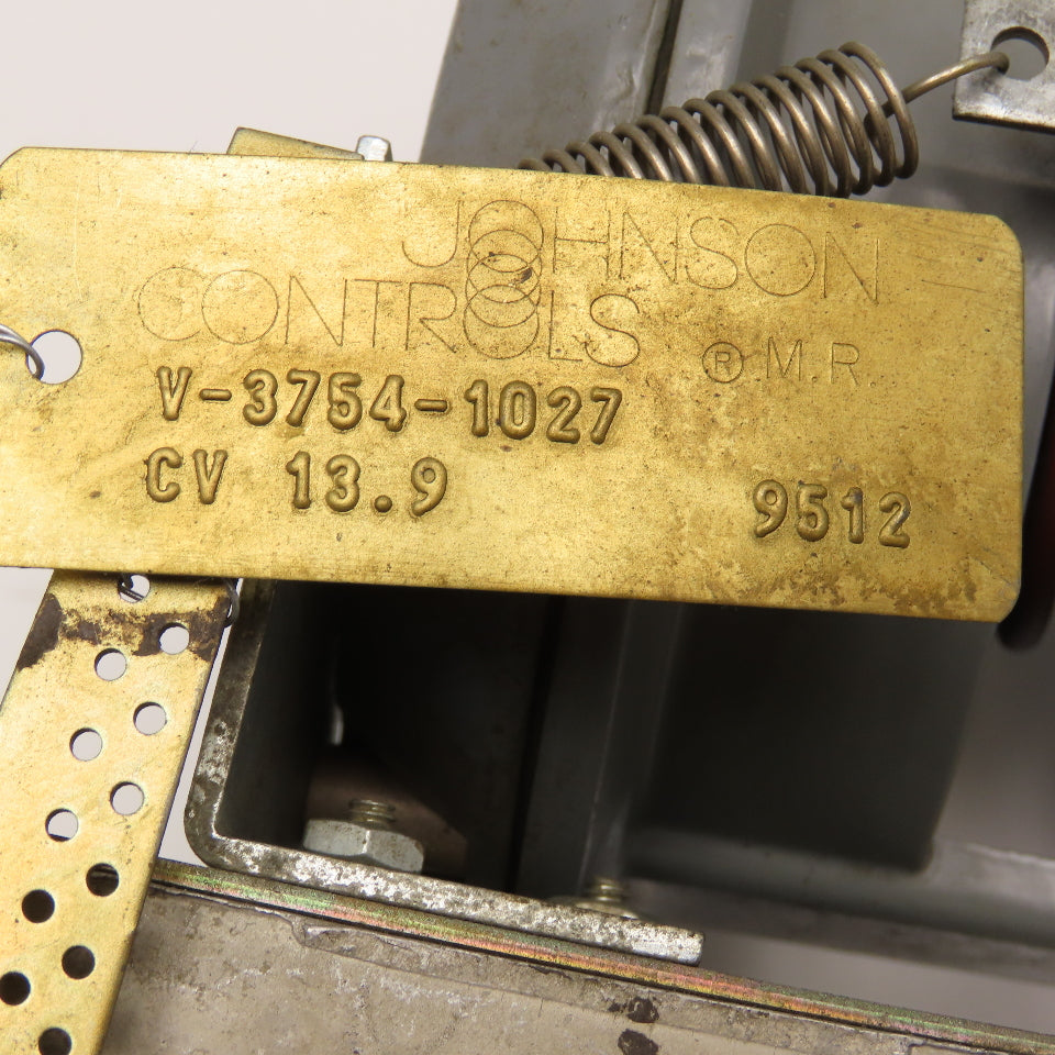 Johnson Controls V-3754-1027 1" Bronze Cage Trim Valve V-3000-1 Actuator