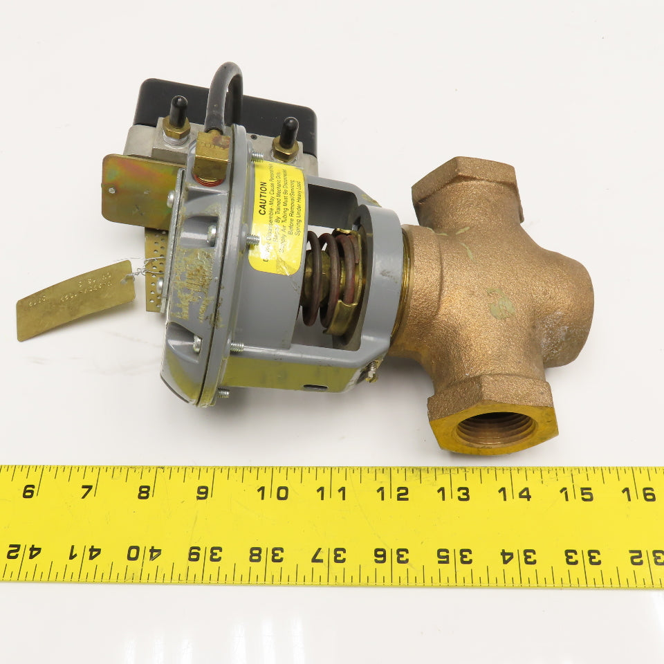 Johnson Controls V-3754-1027 1" Bronze Cage Trim Valve V-3000-1 Actuator
