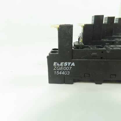 Elesta ZGE007 Socket Relay Base 12A 300VAC 24VDC Lot Of 4