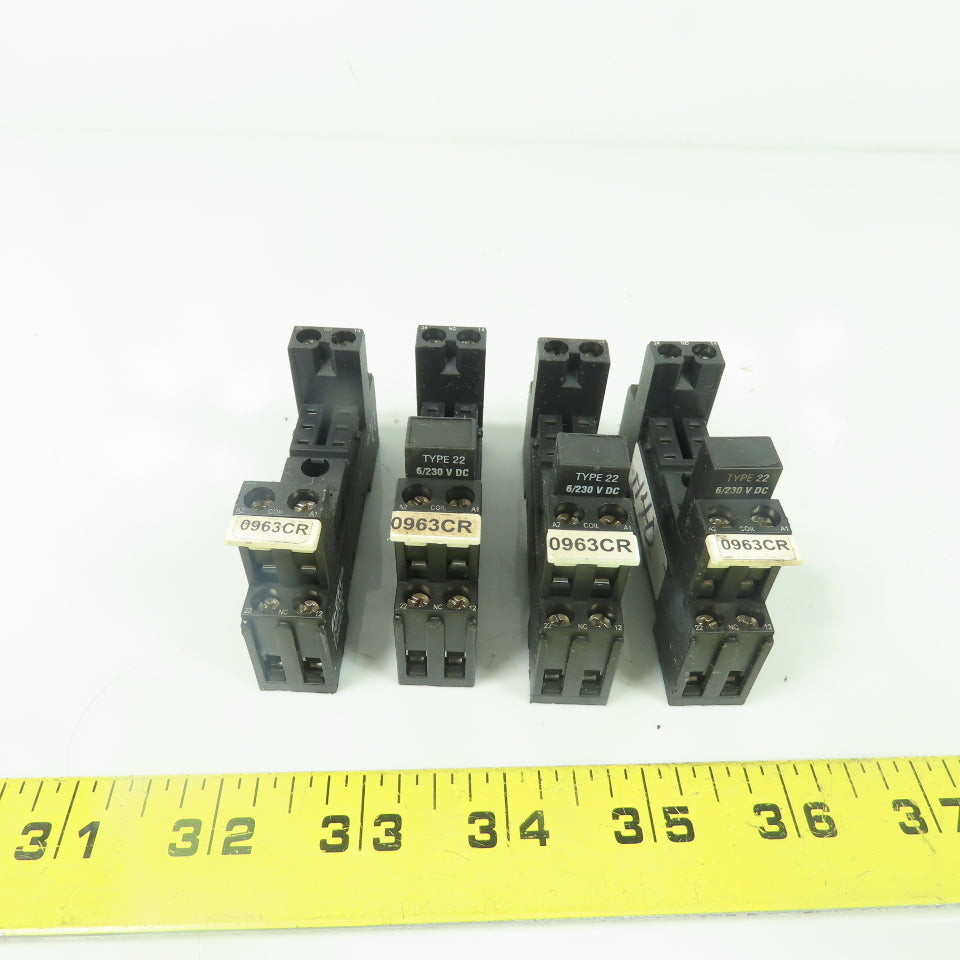 Elesta ZGE007 Socket Relay Base 12A 300VAC 24VDC Lot Of 4