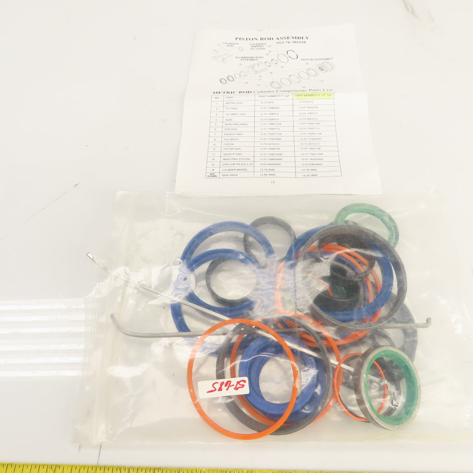 13-76-3011M 3-1/2" Cylinder Piston Assembly Kit 13-73-3010
