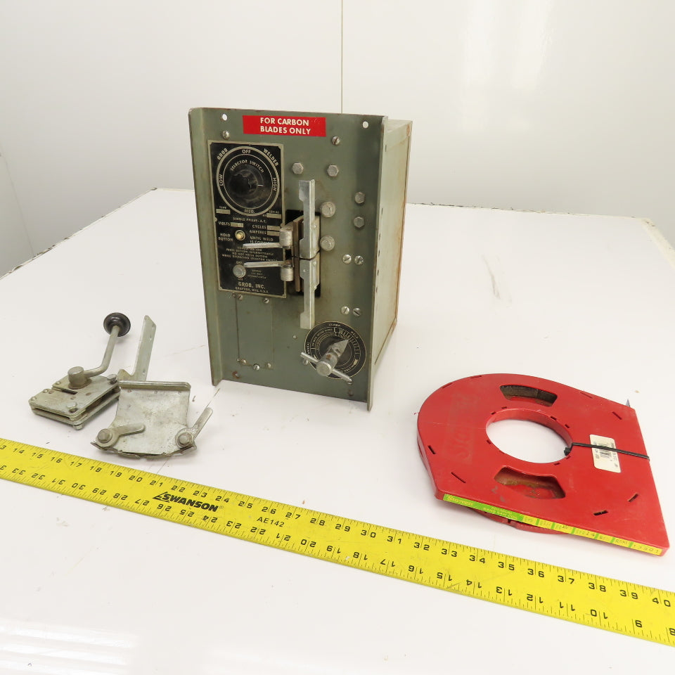 Grob RW-B Band Saw Blade Butt Welder 1/8"-1" W/ Grinder 460V 1PH Parts/Repair