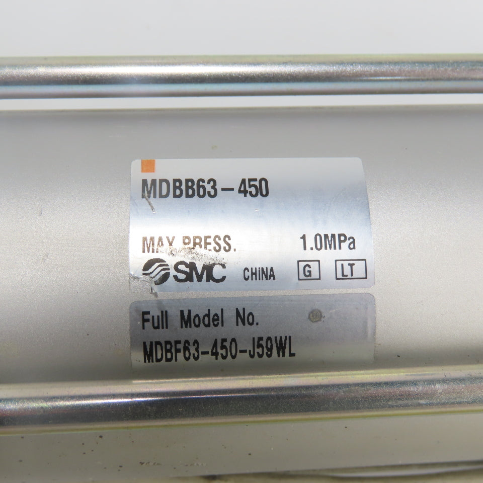 SMC MDBB63-450 Double Acting Pneumatic Cylinder 450mm Stroke 63mm Bore 1.0MPa