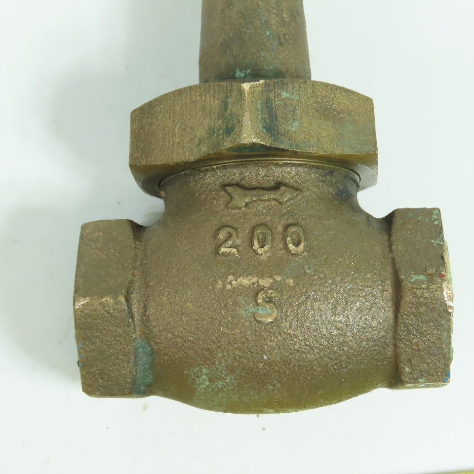 Walworth 200 3/4" NPT Inline Brass Valve Lot Of 3