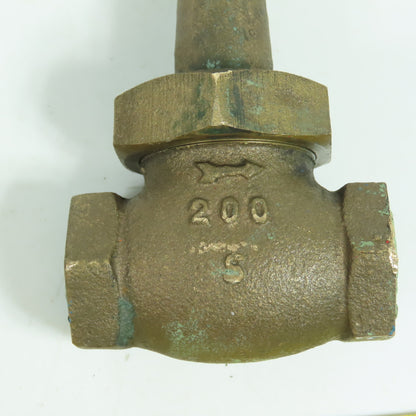 Walworth 200 3/4" NPT Inline Brass Valve Lot Of 3