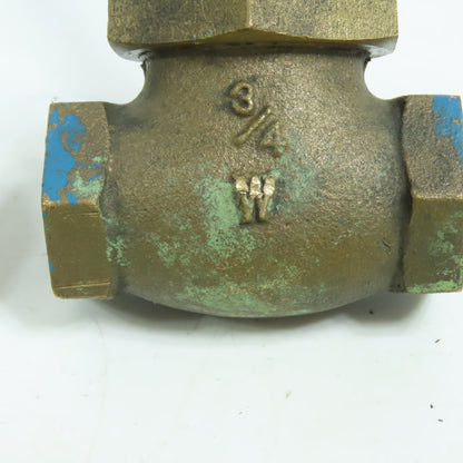 Walworth 200 3/4" NPT Inline Brass Valve Lot Of 3