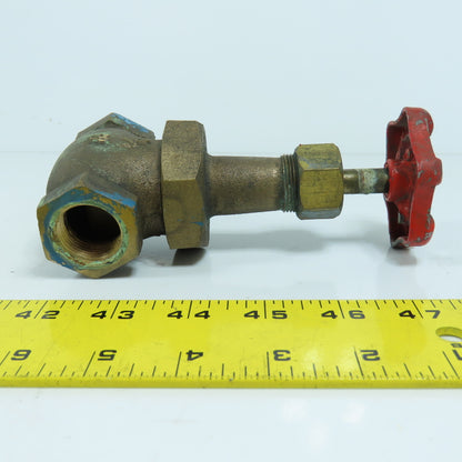 Walworth 200 3/4" NPT Inline Brass Valve Lot Of 3