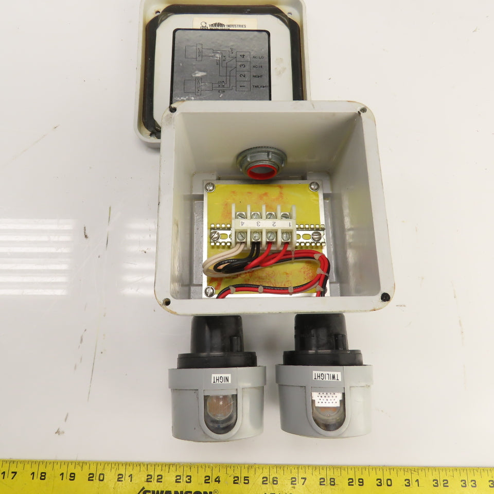 Lumatrol P2455L & P2455H-TH 120V Delayed Response Light W/ Fiberglass Enclosure