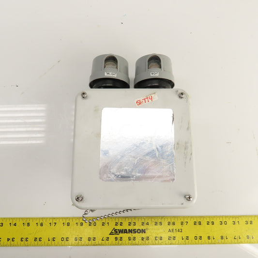 Lumatrol P2455L & P2455H-TH 120V Delayed Response Light W/ Fiberglass Enclosure
