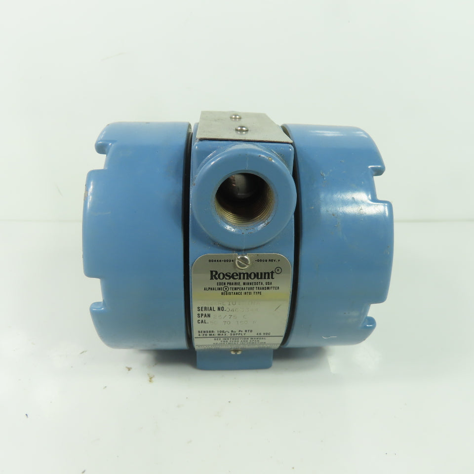 Rosemount 0444RL1U1A1NA Temperature Transmitter 45VDC 4-20Ma 50-150°F