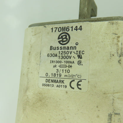 Bussman 170M6144 630A Fuse 1250V IR1300-100kA