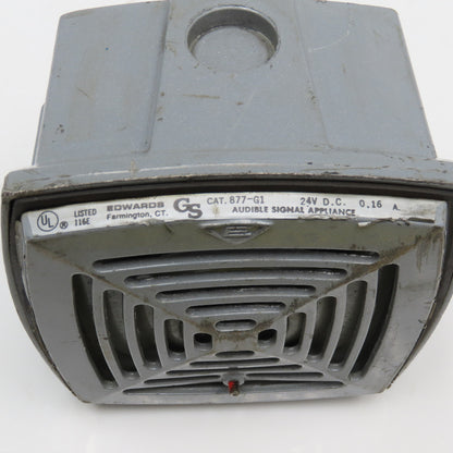 Edwards 877-G1 24V DC Audible Signal Appliance Horn
