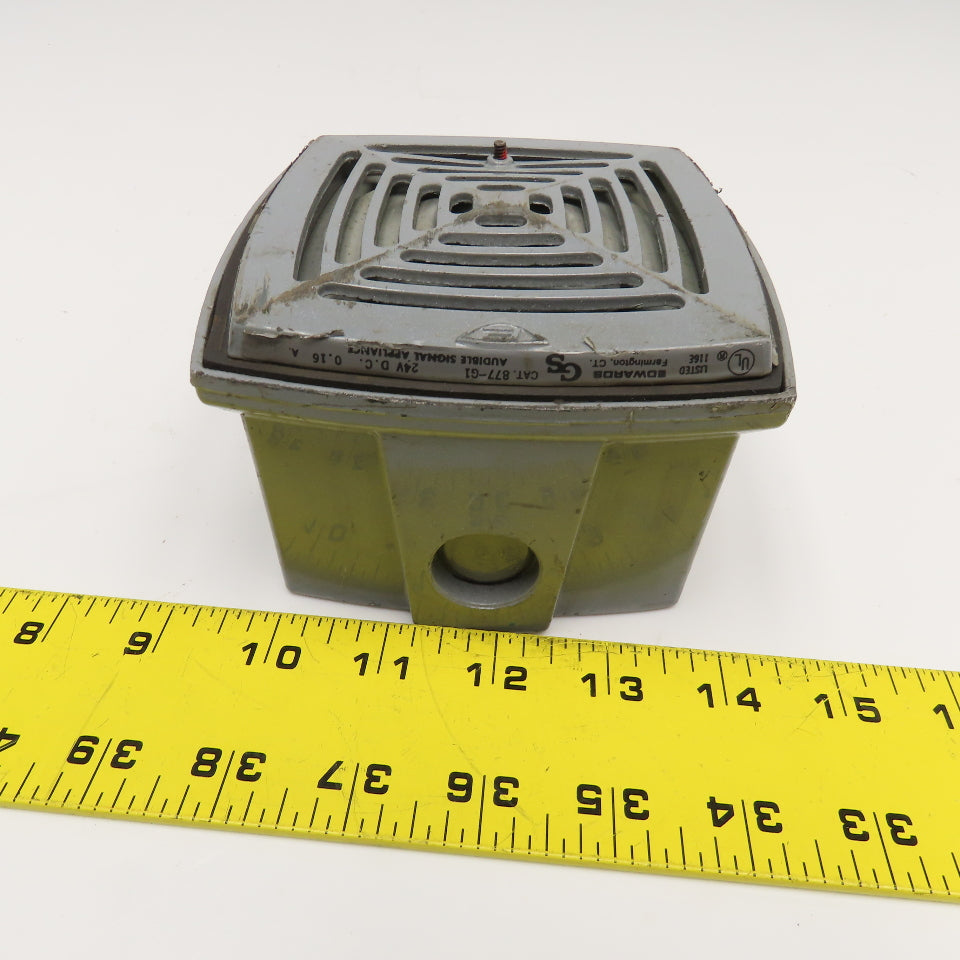 Edwards 877-G1 24V DC Audible Signal Appliance Horn