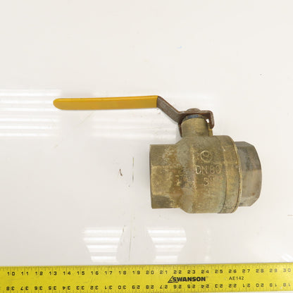 600 WOG PN40 3" Full Port Brass Ball Valve DN80