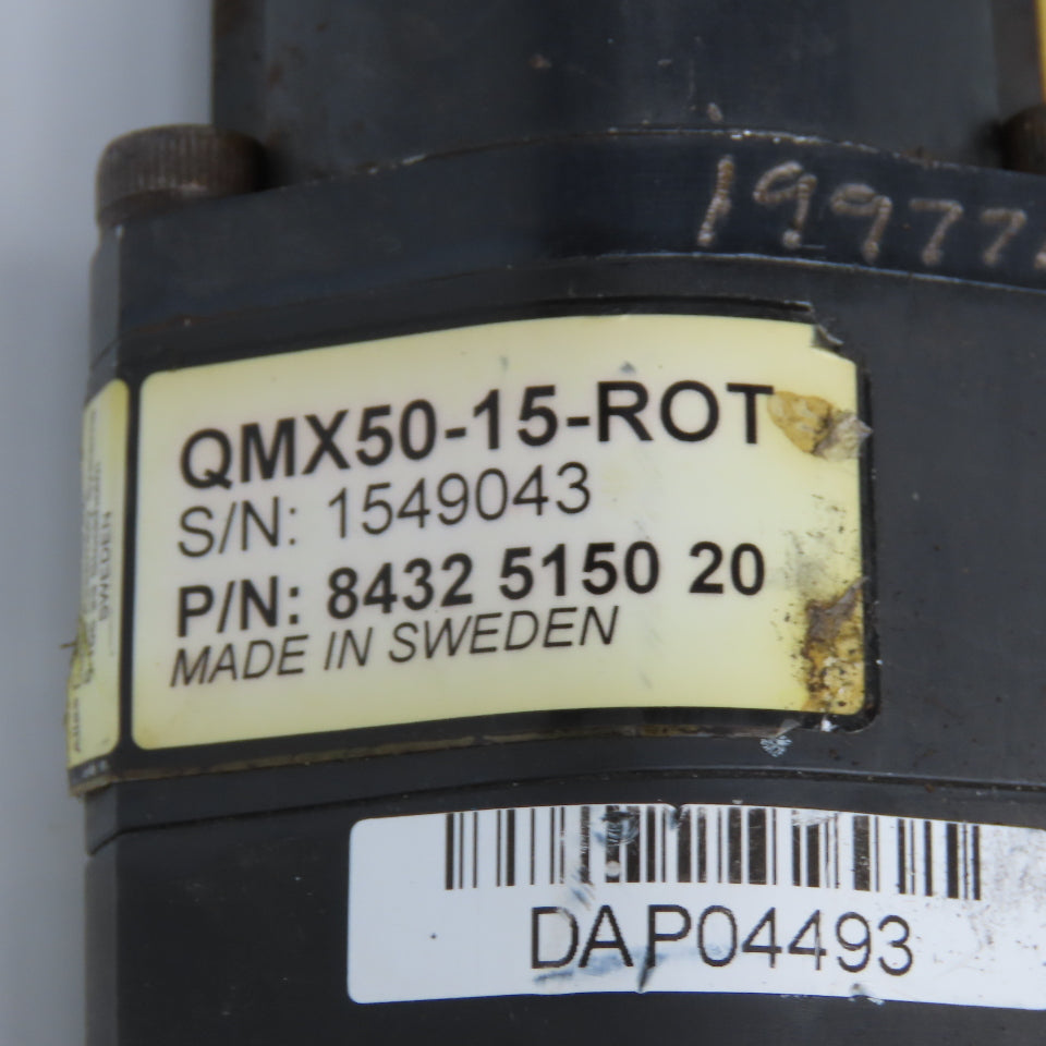 Atlas Copco QMX50-15-ROT Electronic Nut Runner Inline 1/2" Square Drive 12000RPM