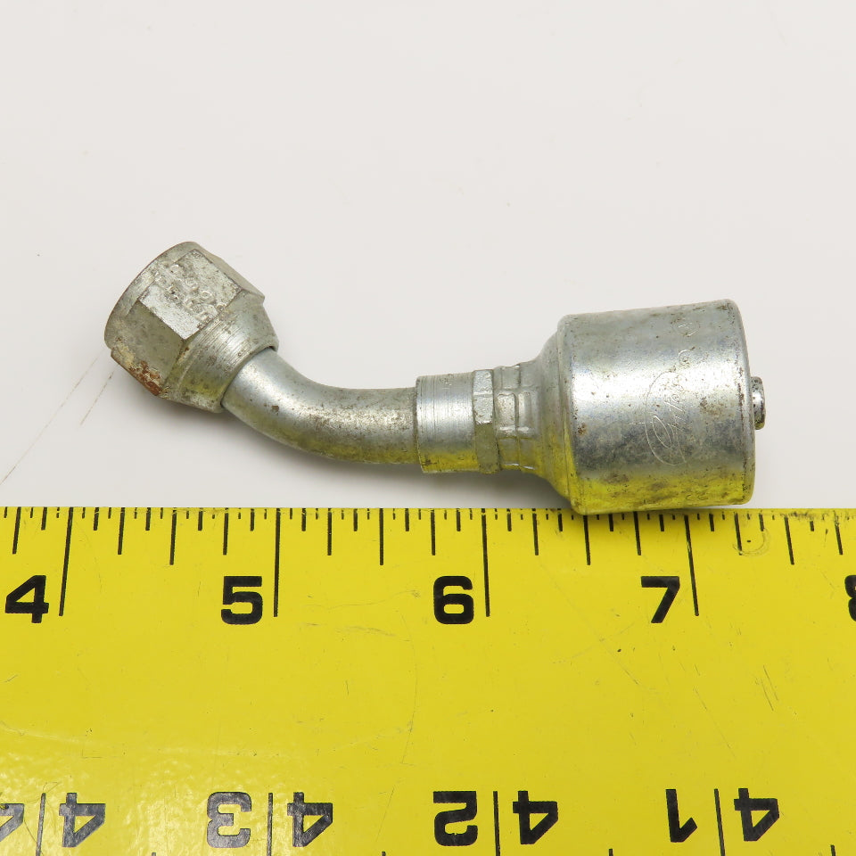 Gates 4G 6FJX45 3/8" Female Swivel x 1/4" ID Hose Elbow 45°