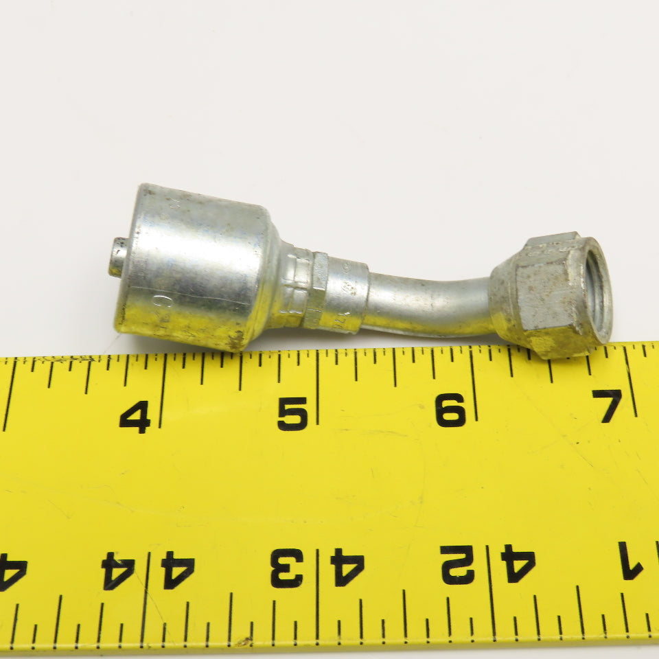Gates 4G 6FJX45 3/8" Female Swivel x 1/4" ID Hose Elbow 45°