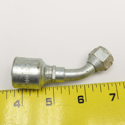 Gates 4G 6FJX45 3/8" Female Swivel x 1/4" ID Hose Elbow 45°