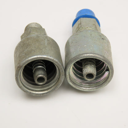 Gates 4G 4MB 1/4" Male ORB x 1/4" ID Hose Straight Hydraulic Fitting Lot Of 2