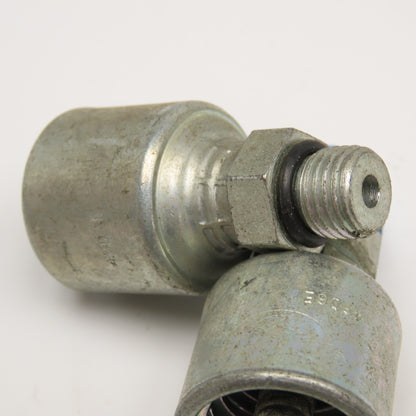 Gates 4G 4MB 1/4" Male ORB x 1/4" ID Hose Straight Hydraulic Fitting Lot Of 2