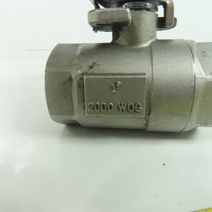 Flow-Tek S70.316 1" Stainless Steel Ball Valve CF8M 2000WOG